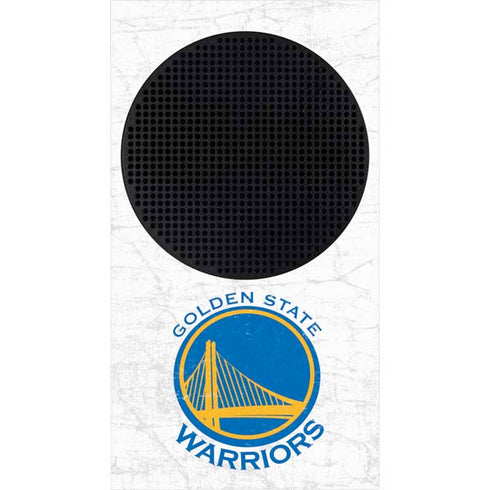 NBA Golden State Warriors Distressed Xbox Series S Console Skin